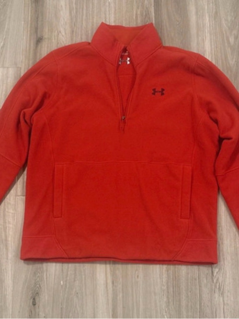 Under Armour Red Half-Zip Fleece Pullover